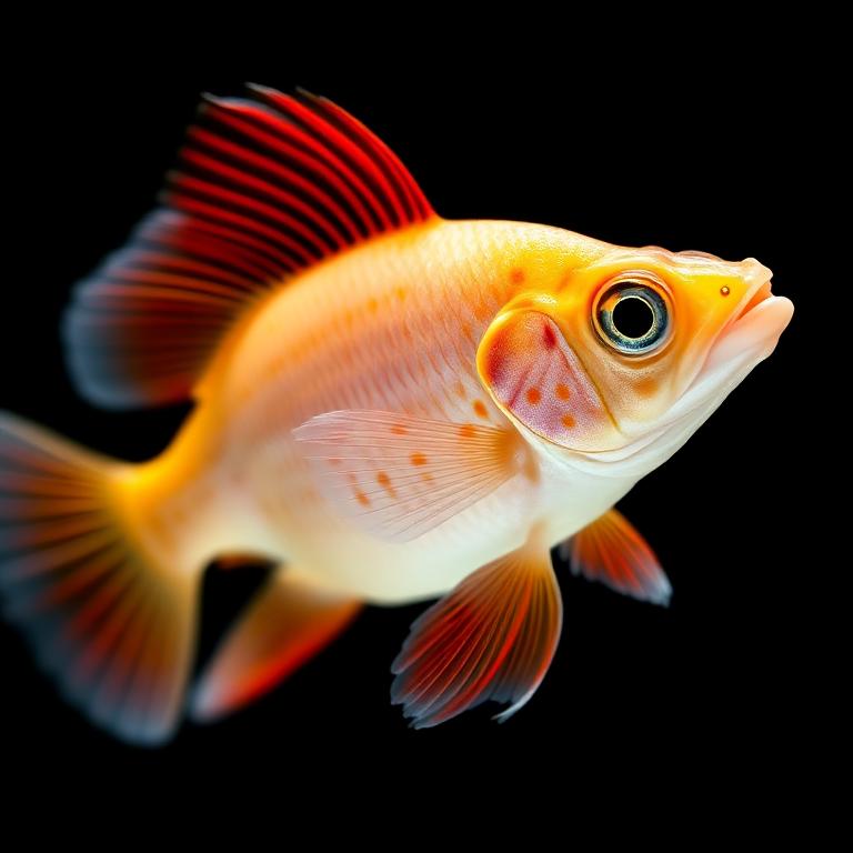 Albino Golden Red-tailed tinfoil barb
