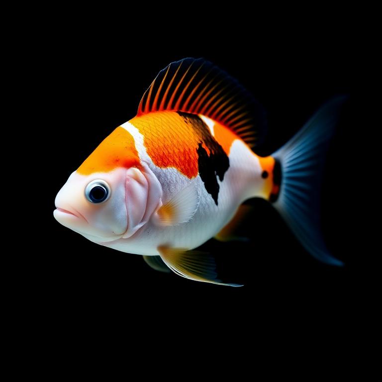 3Color angel fish