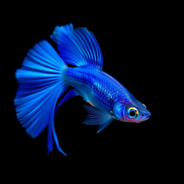 Blue Diamond Guppy male