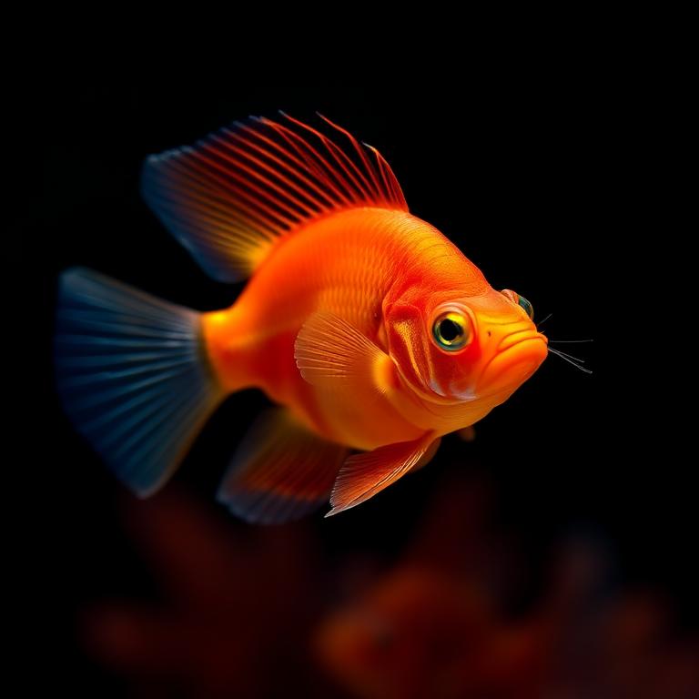 Red honey gourami