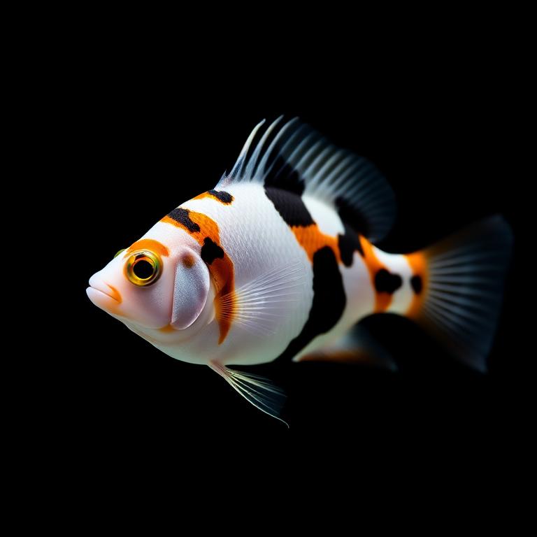 Mixed molly fan tail (White,Black,Orange)