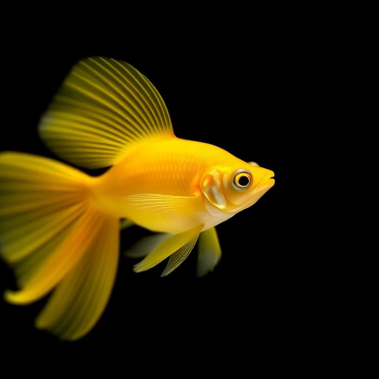 Yellow molly lyre tail